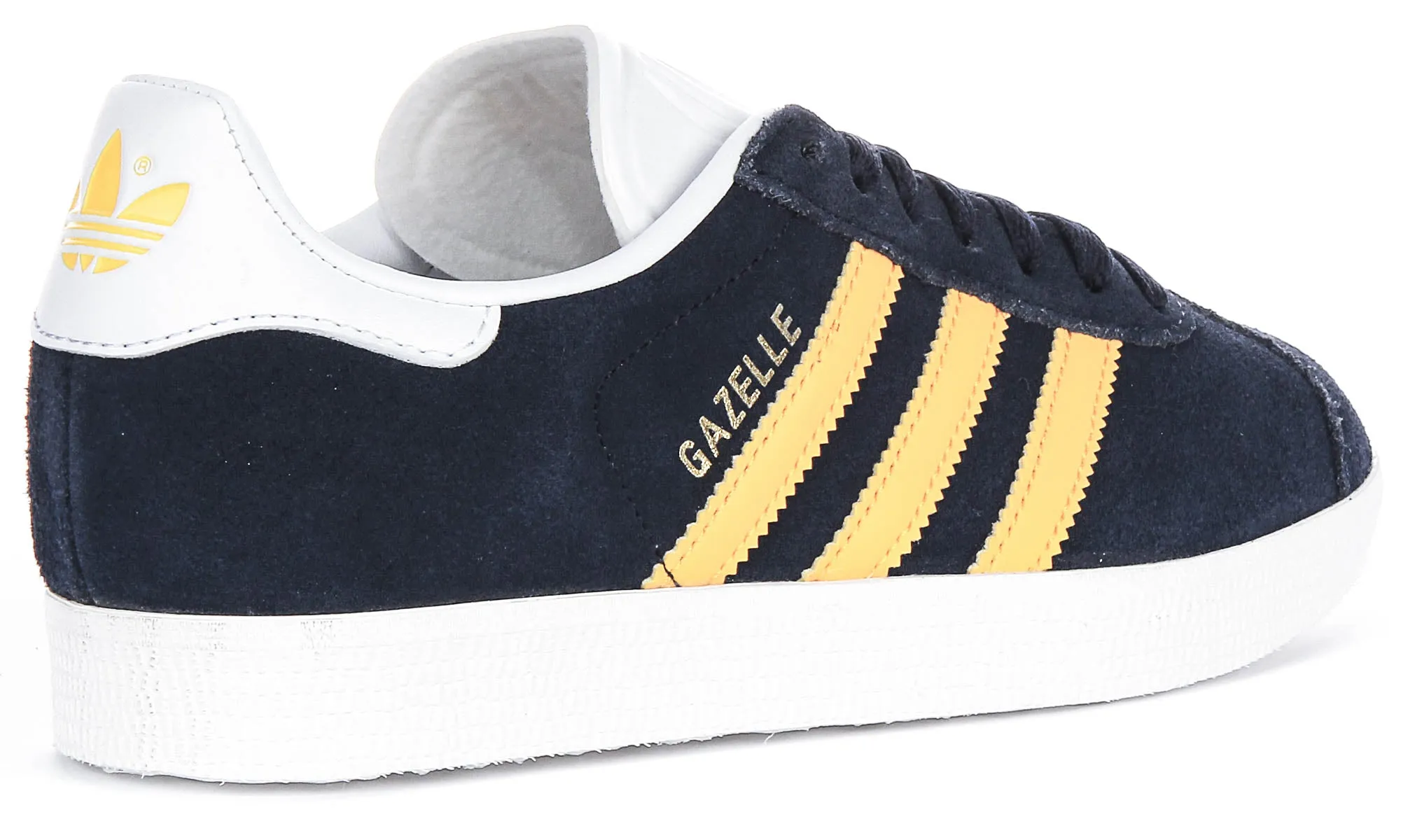 Adidas Gazelle In Navy Yellow Shoes Adidas