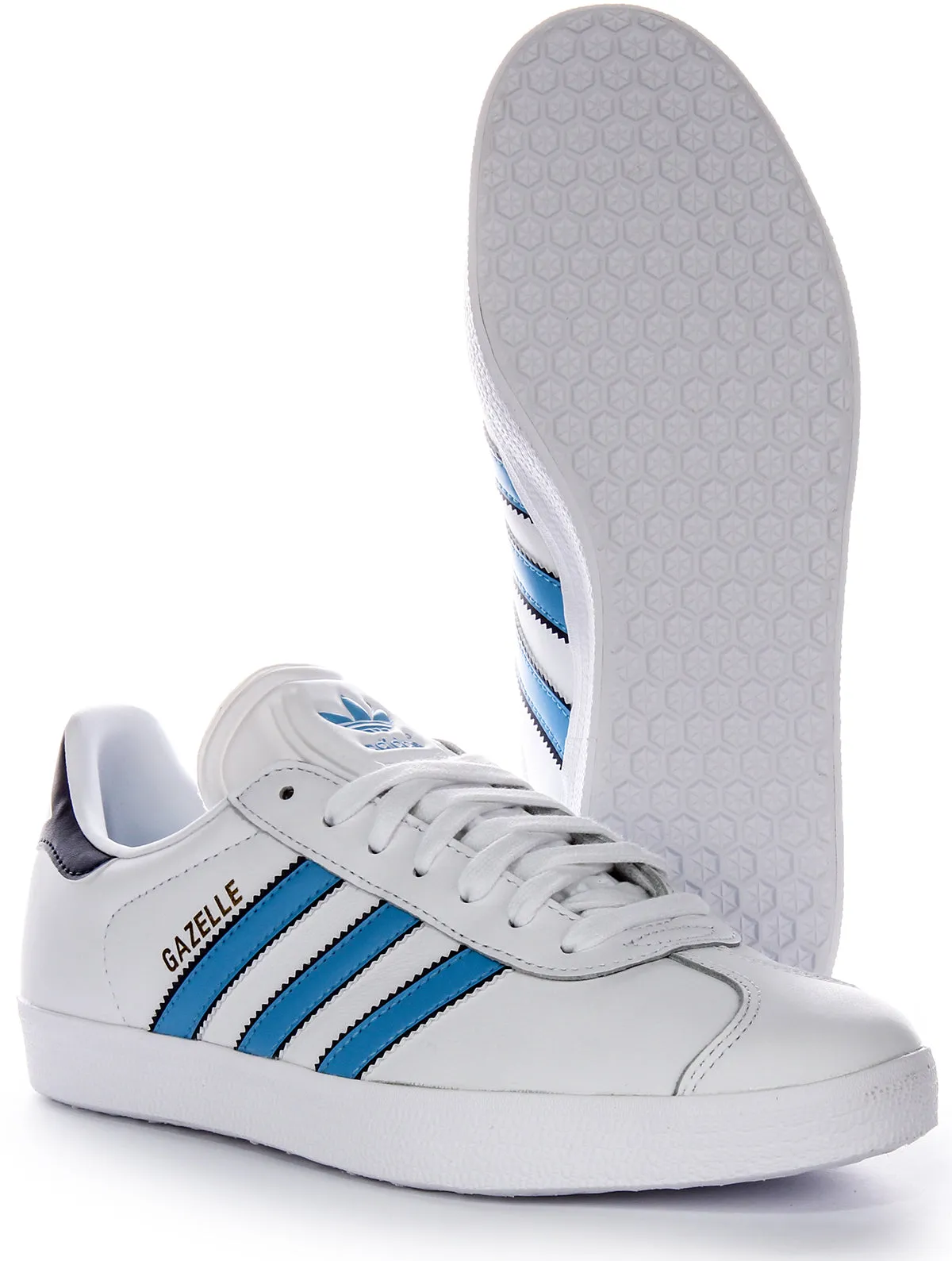 Adidas Gazelle Orginal In White Blue For Men Shoes Adidas