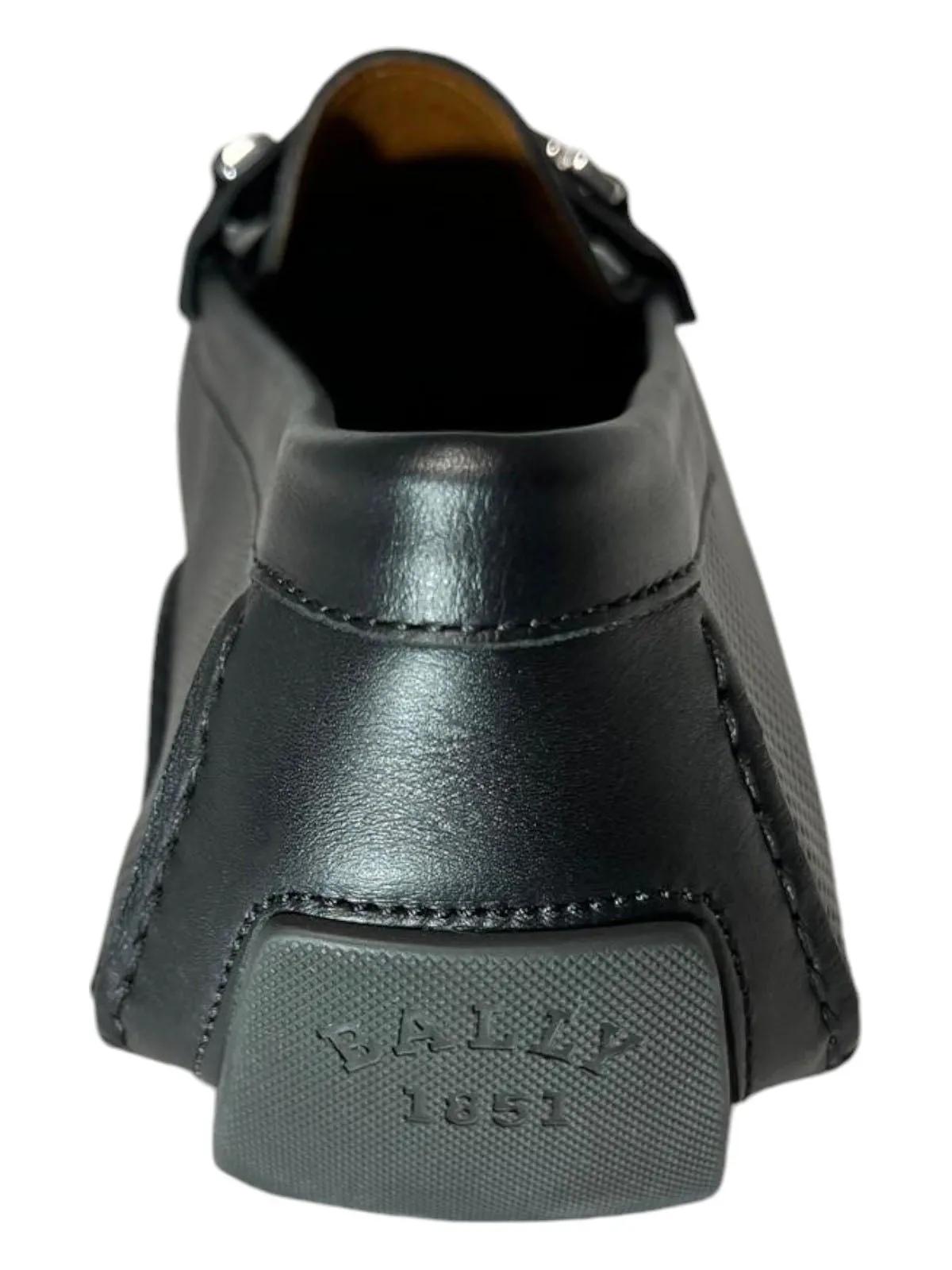 Bally Drulio 6211255 Men's Black Perforated Leather Loafers