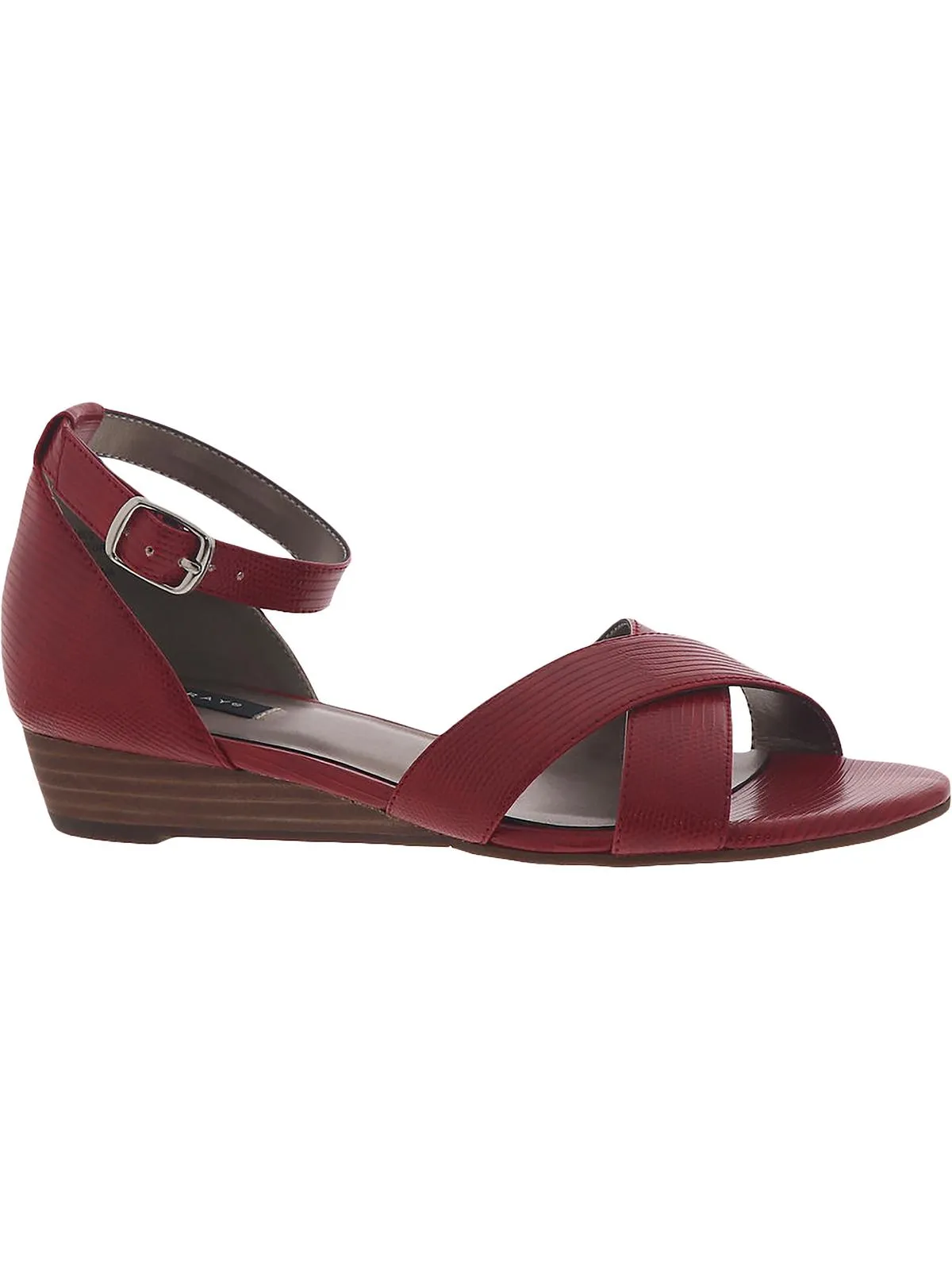 Brooklyn Womens Faux Leather Open Toe Heel Sandals