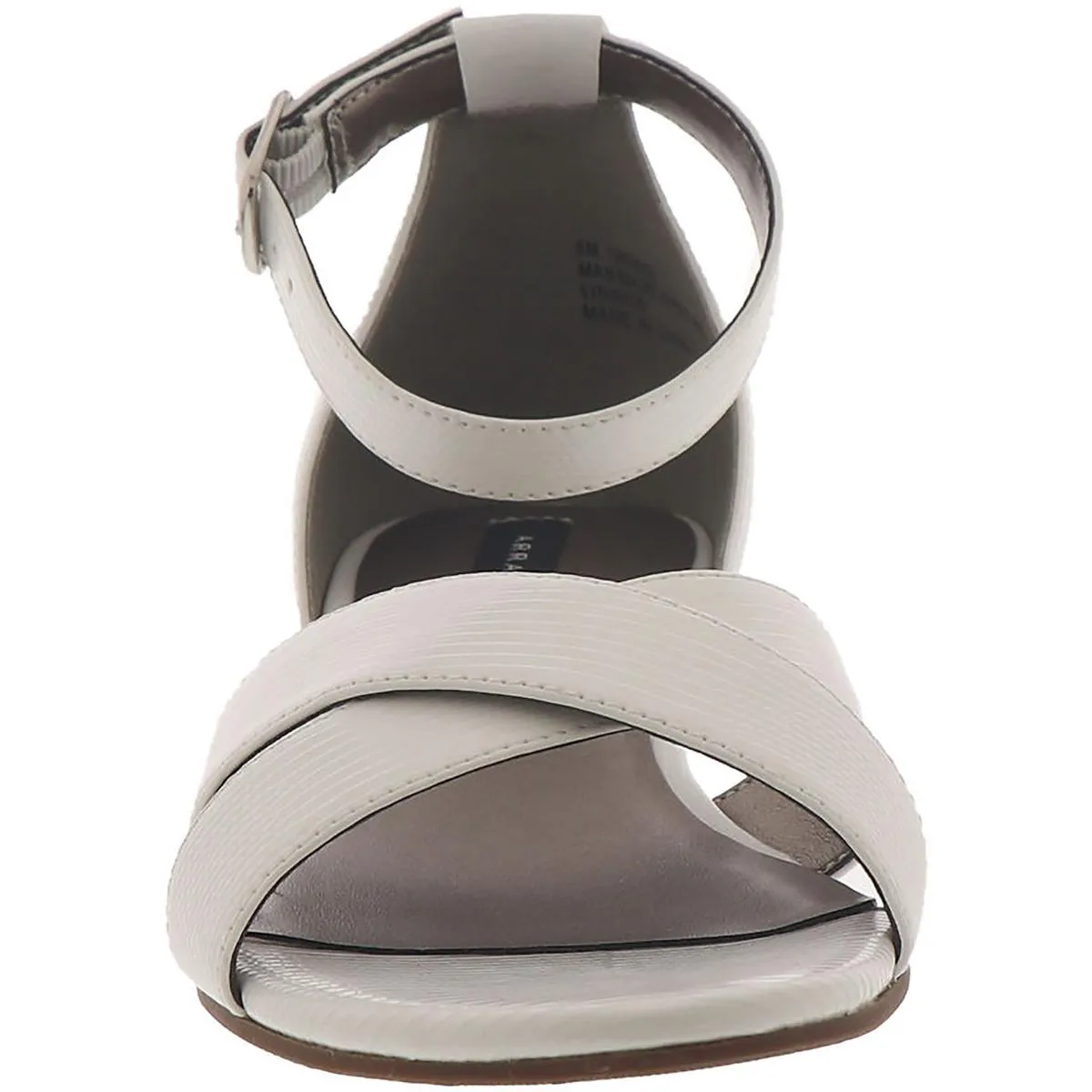 Brooklyn Womens Faux Leather Open Toe Heel Sandals