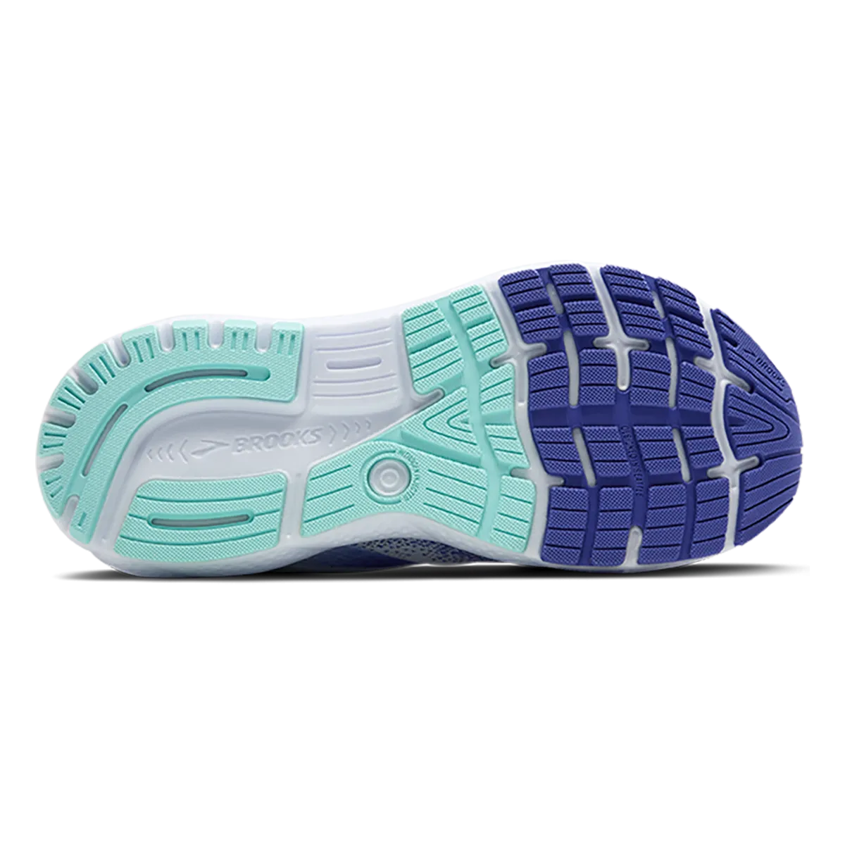 Brooks Ghost 16 - White - Amparo Blue - Limpet Shell