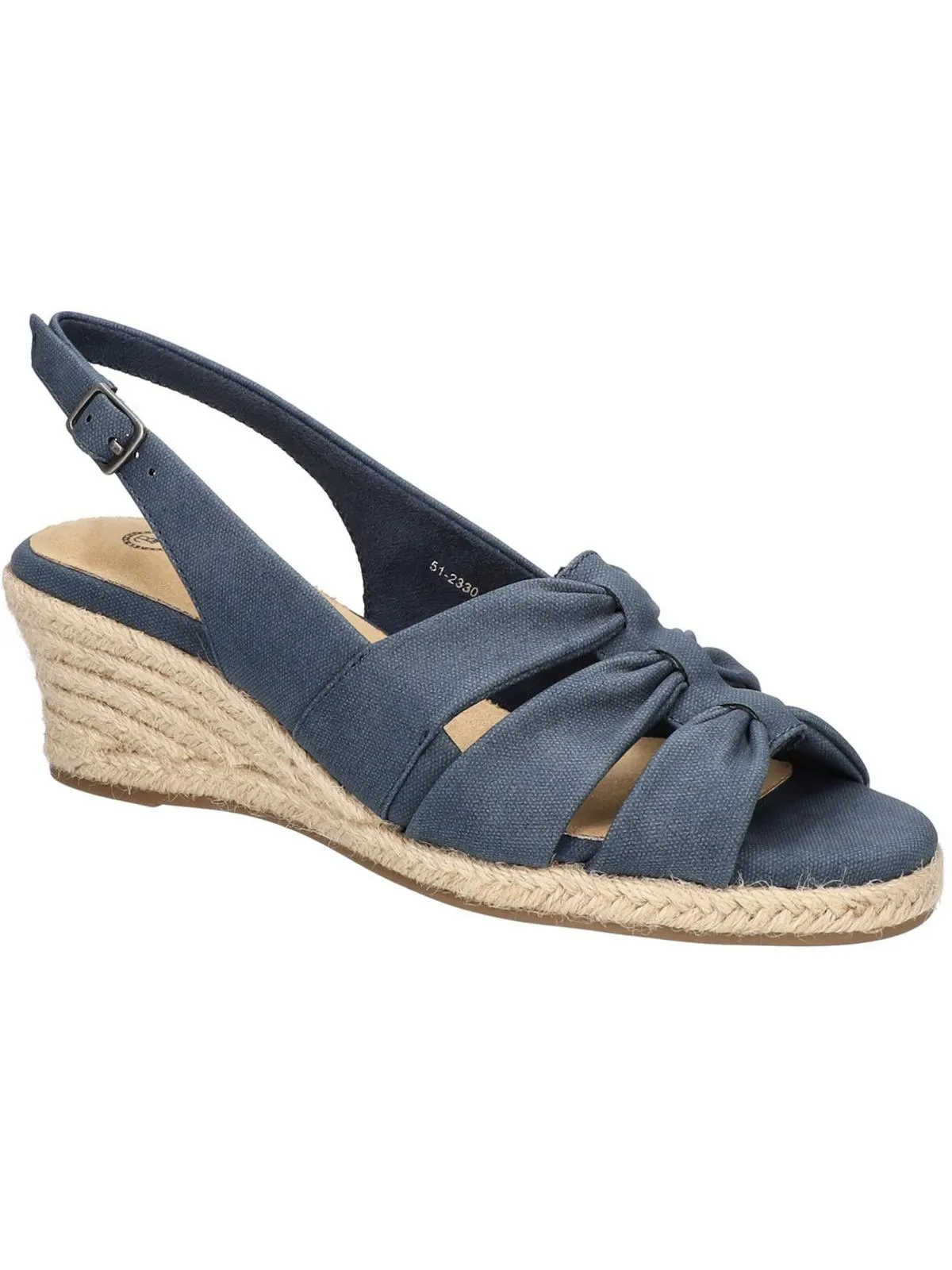 CHEERFUL Womens Faux Suede Open Toe Wedge Sandals