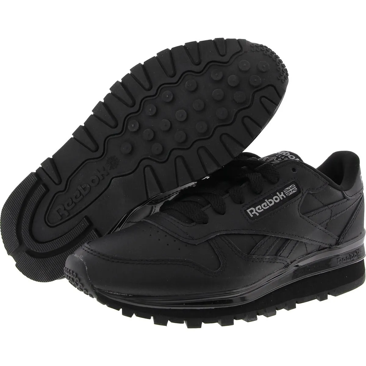 Classic Clip Womens Lace-Up Leather Running & Training Shoes