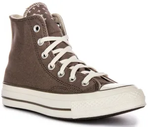 Converse Chuck 70s Hi A08529C In Taupe Worn In Look Shoes Converse