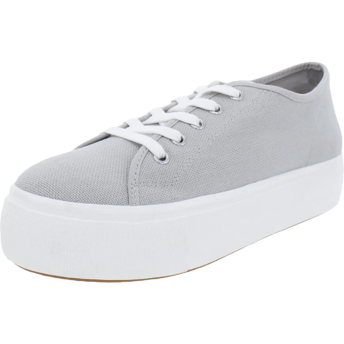 Elore Womens Lace-Up Canvas Platform Sneakers