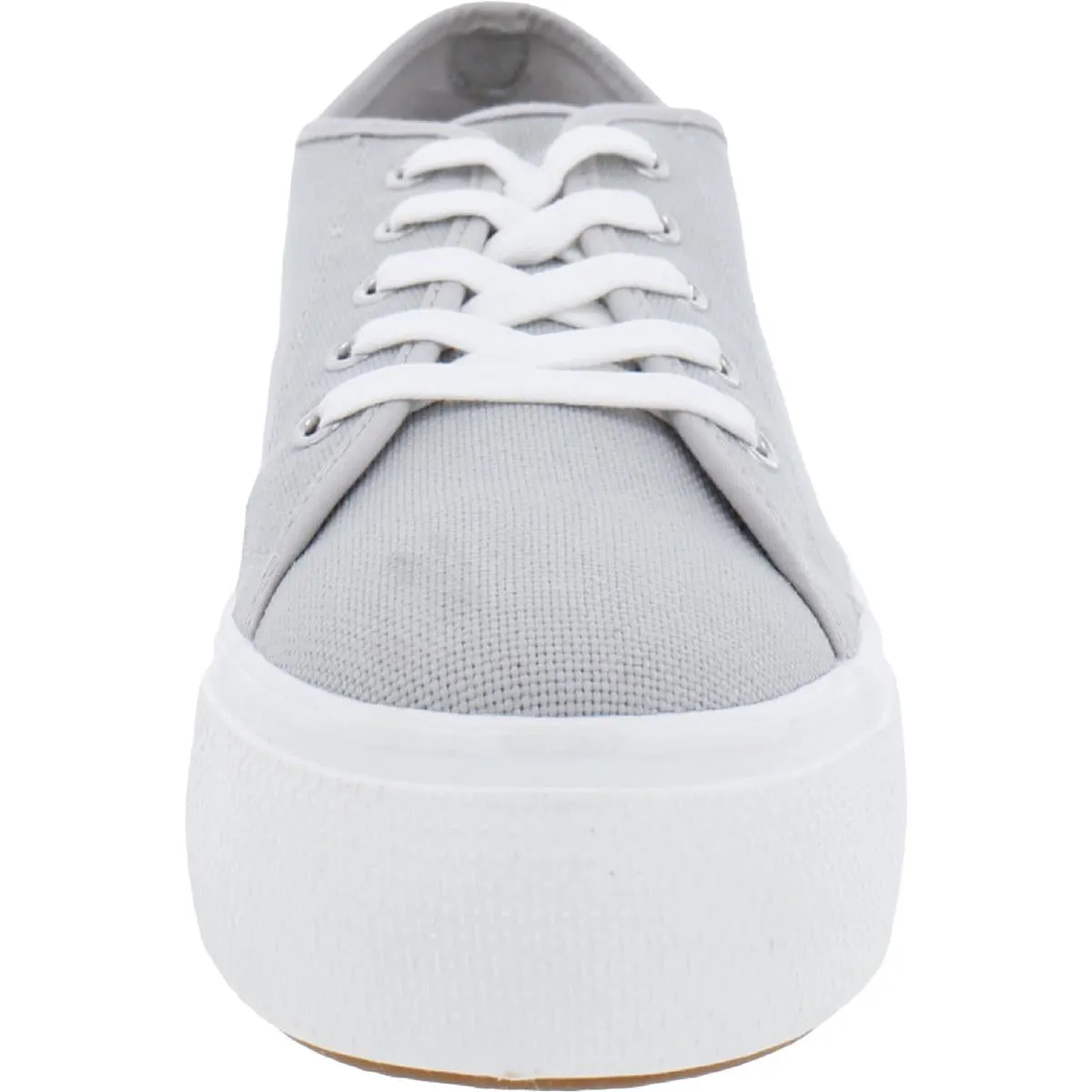 Elore Womens Lace-Up Canvas Platform Sneakers