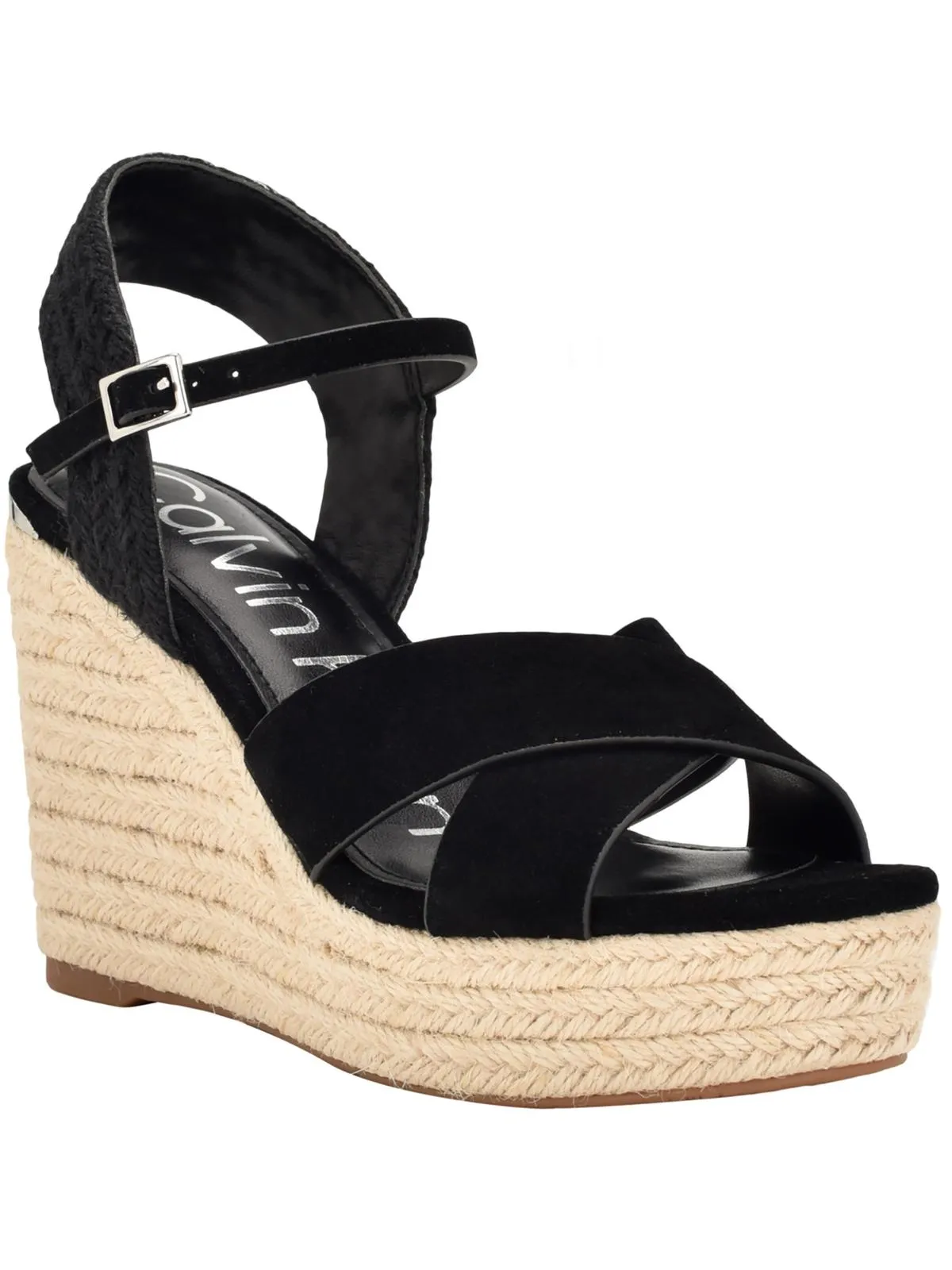 Elory Womens Suede Slingback Espadrilles