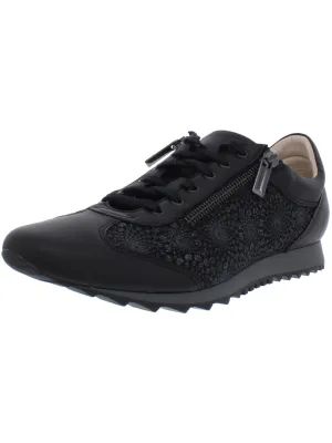 Fedro Womens Double Zipper Lace Up Fashion Sneakers