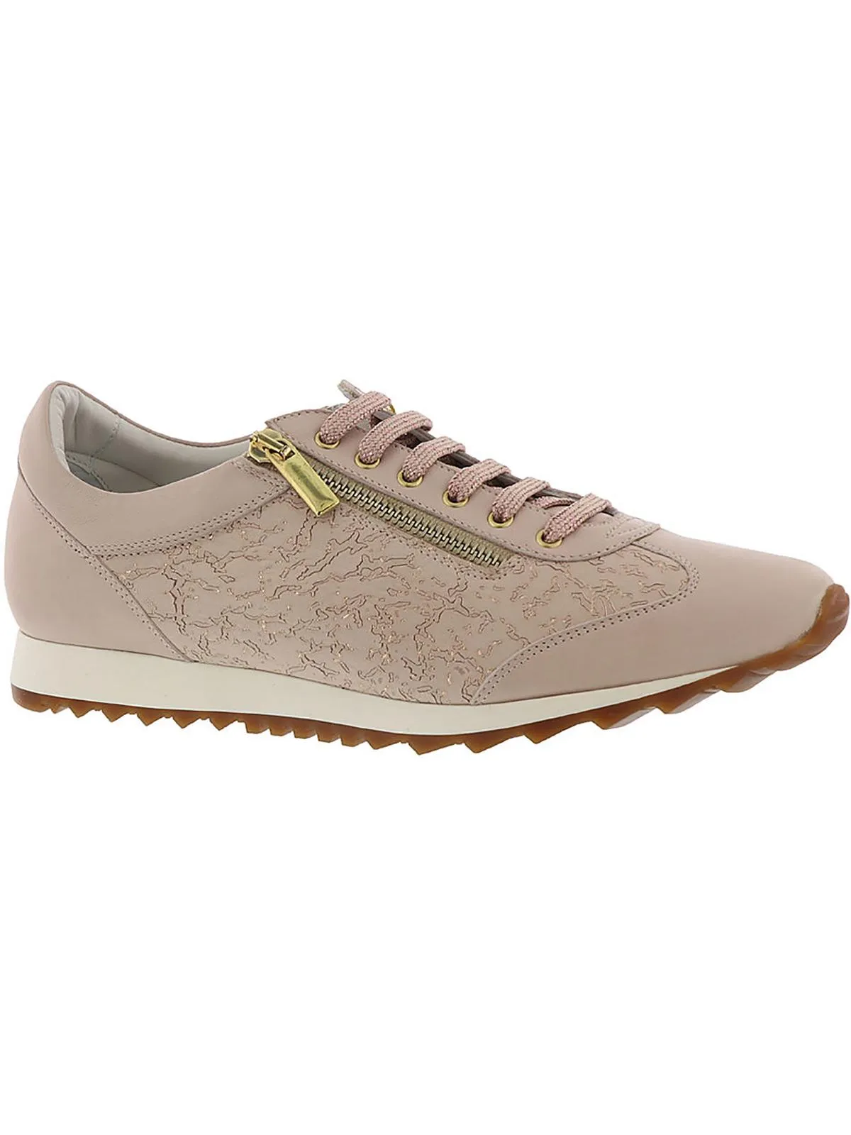 Fedro Womens Double Zipper Lace Up Fashion Sneakers