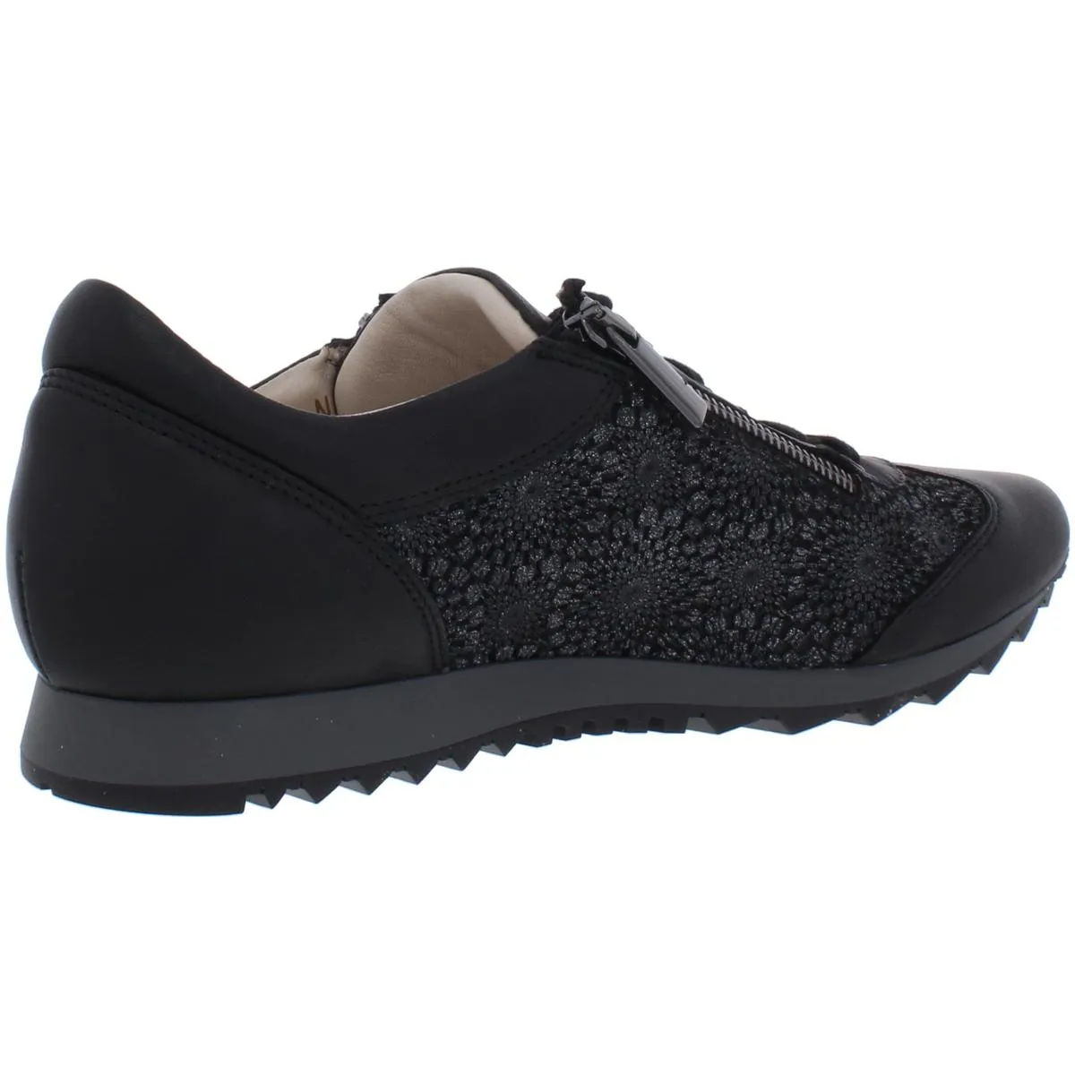 Fedro Womens Double Zipper Lace Up Fashion Sneakers