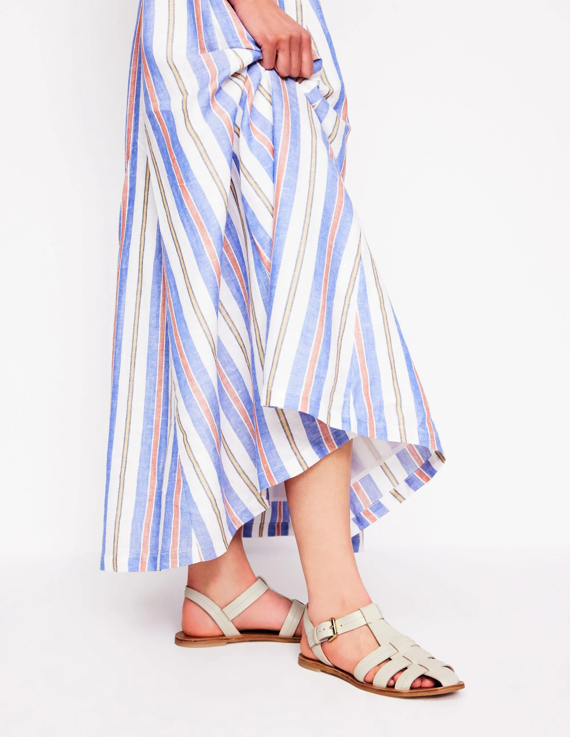 Fisherman Flat Sandal-Ecru