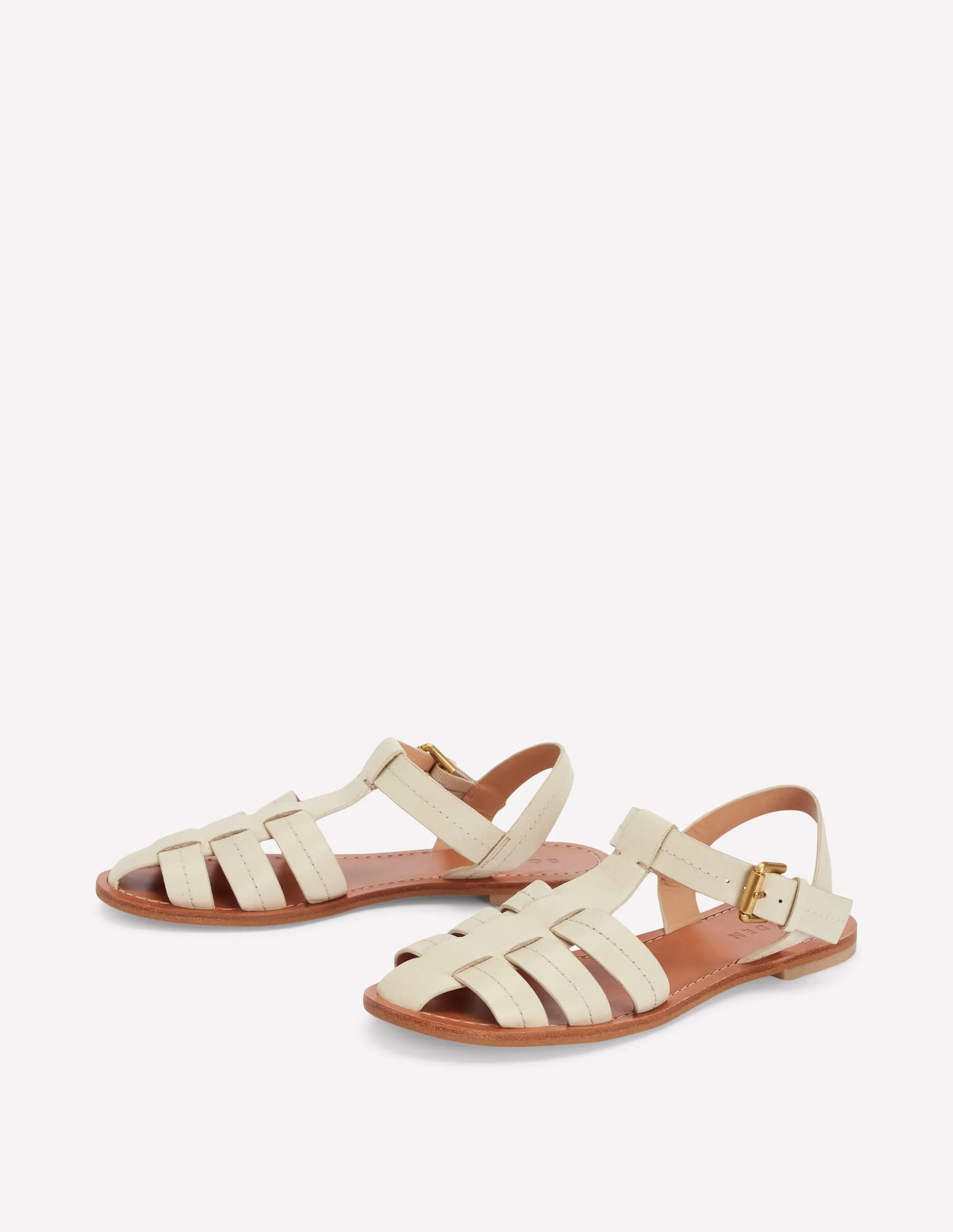 Fisherman Flat Sandal-Ecru