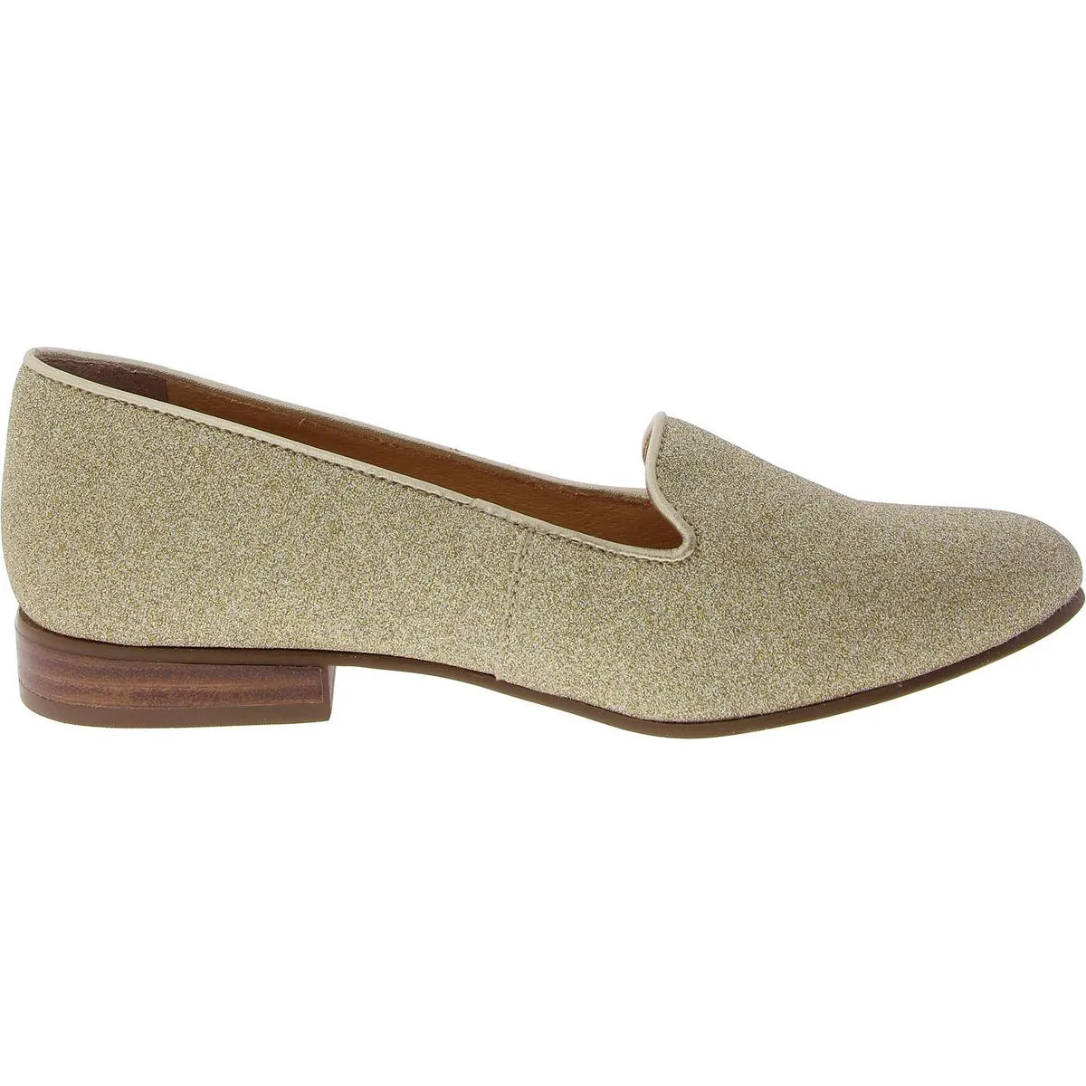 GINNY LOAFER Womens Glitter Leather Loafers