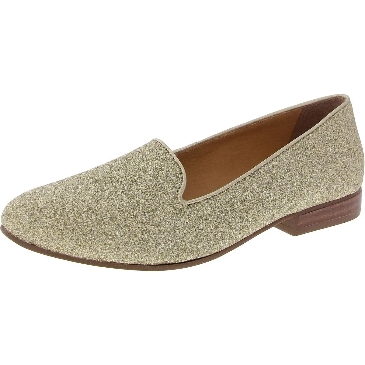 GINNY LOAFER Womens Glitter Leather Loafers
