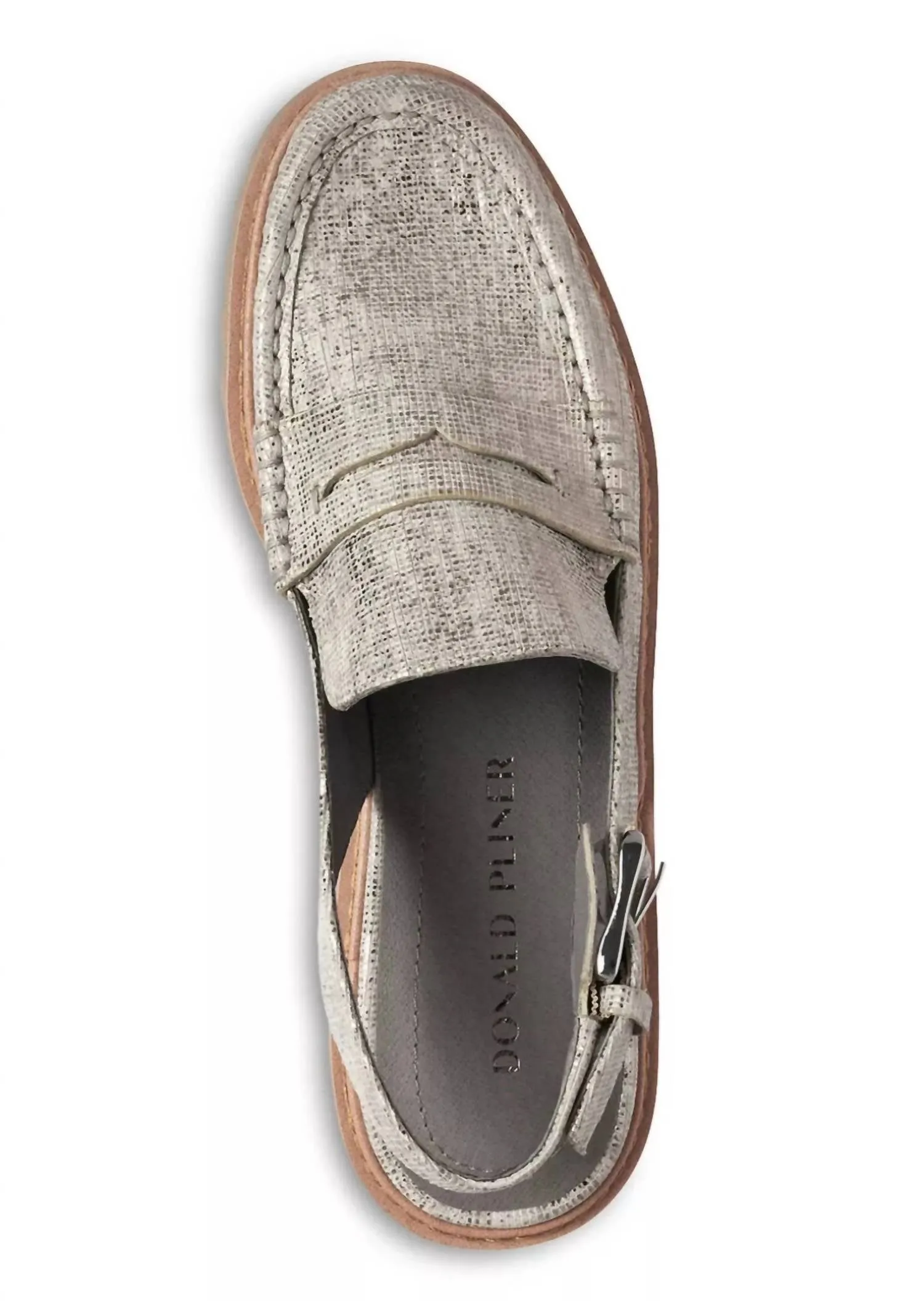 Halie Slingback Loafer In Pewter