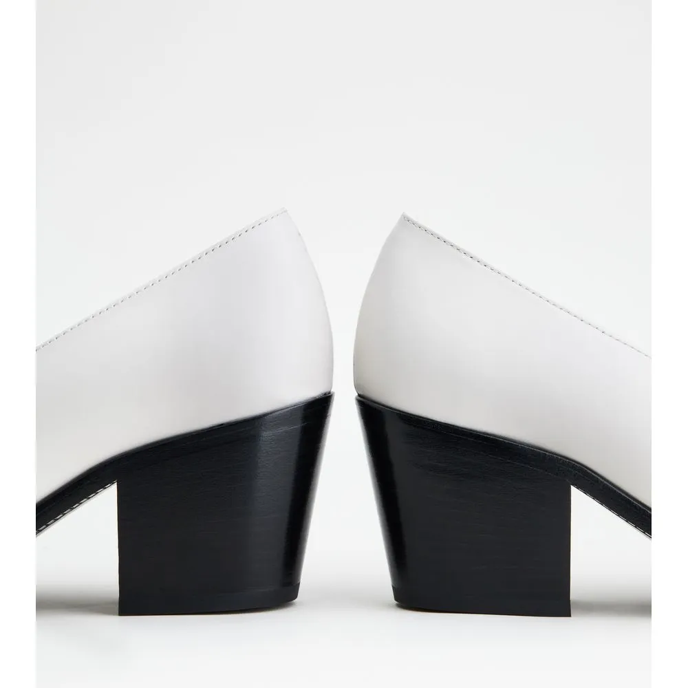 Heeled Leather Loafers