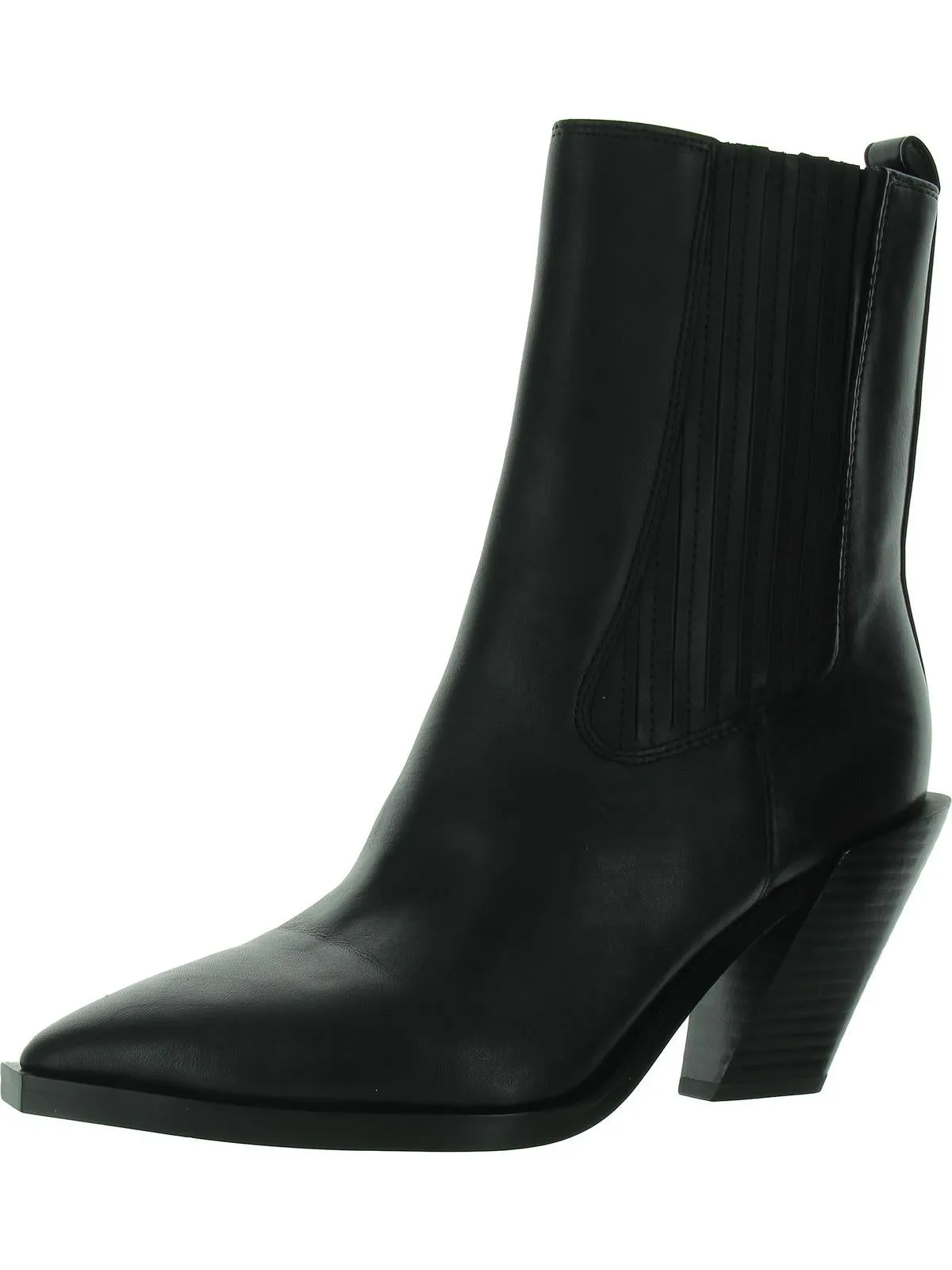 Mandey Womens Block Heel Stacked Heel Ankle Boots