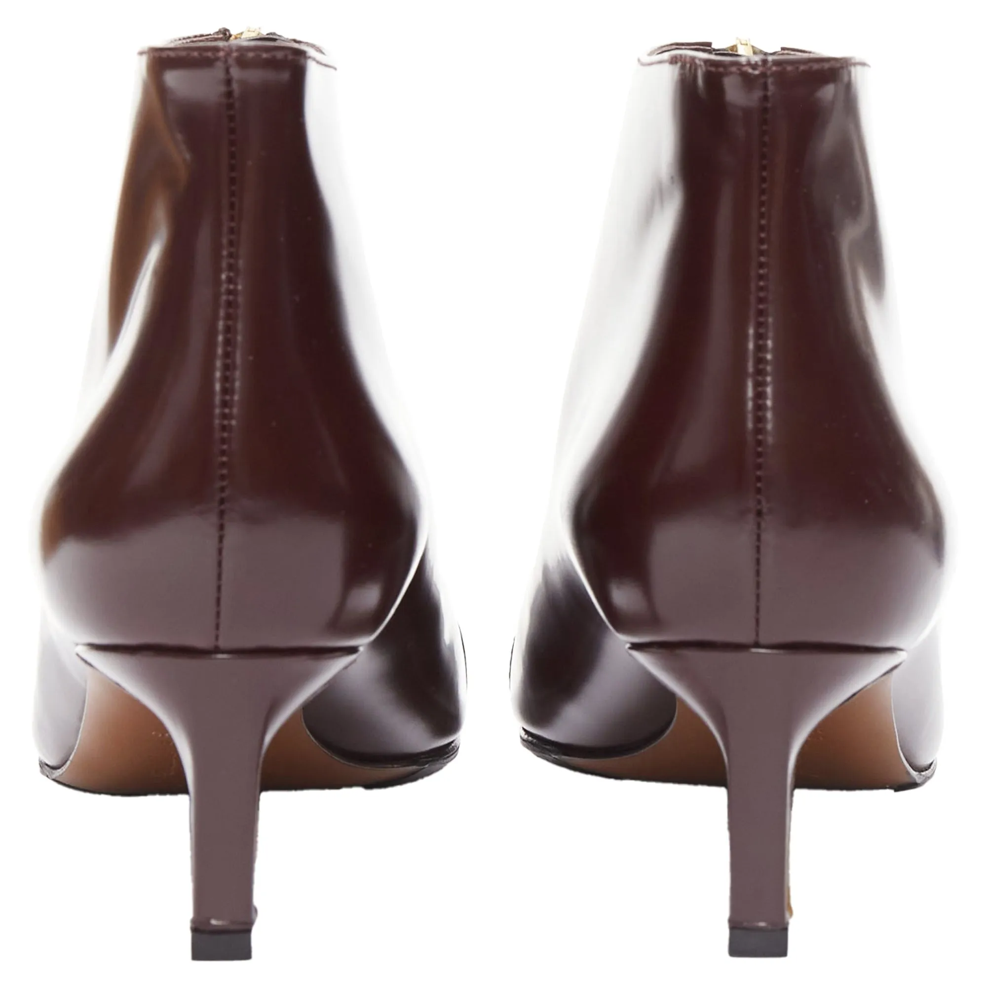 Marni toe cap kitten heel zip bootie