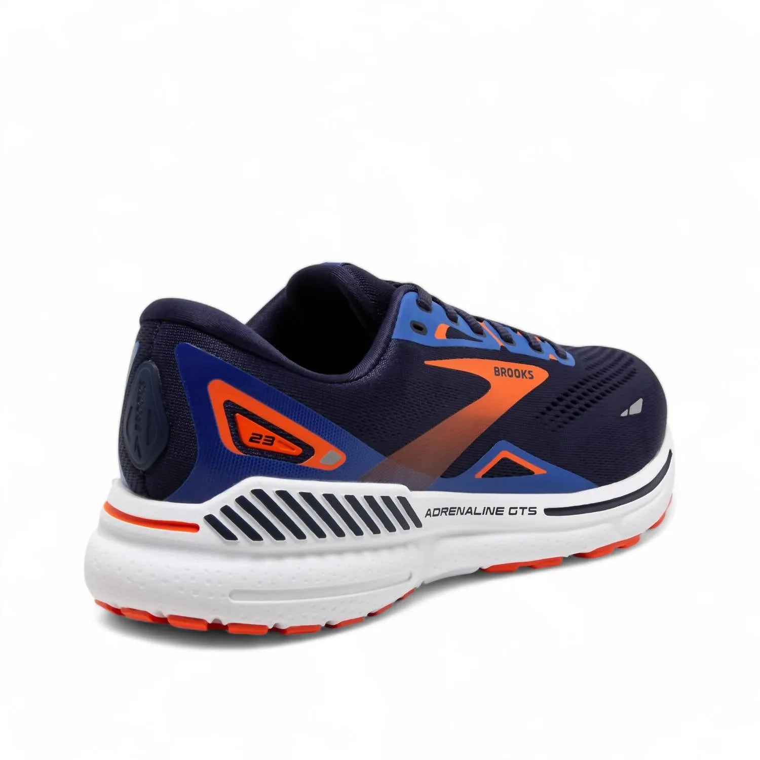 Men's Adrenaline Gts 23 Running Shoes In Navy/orange