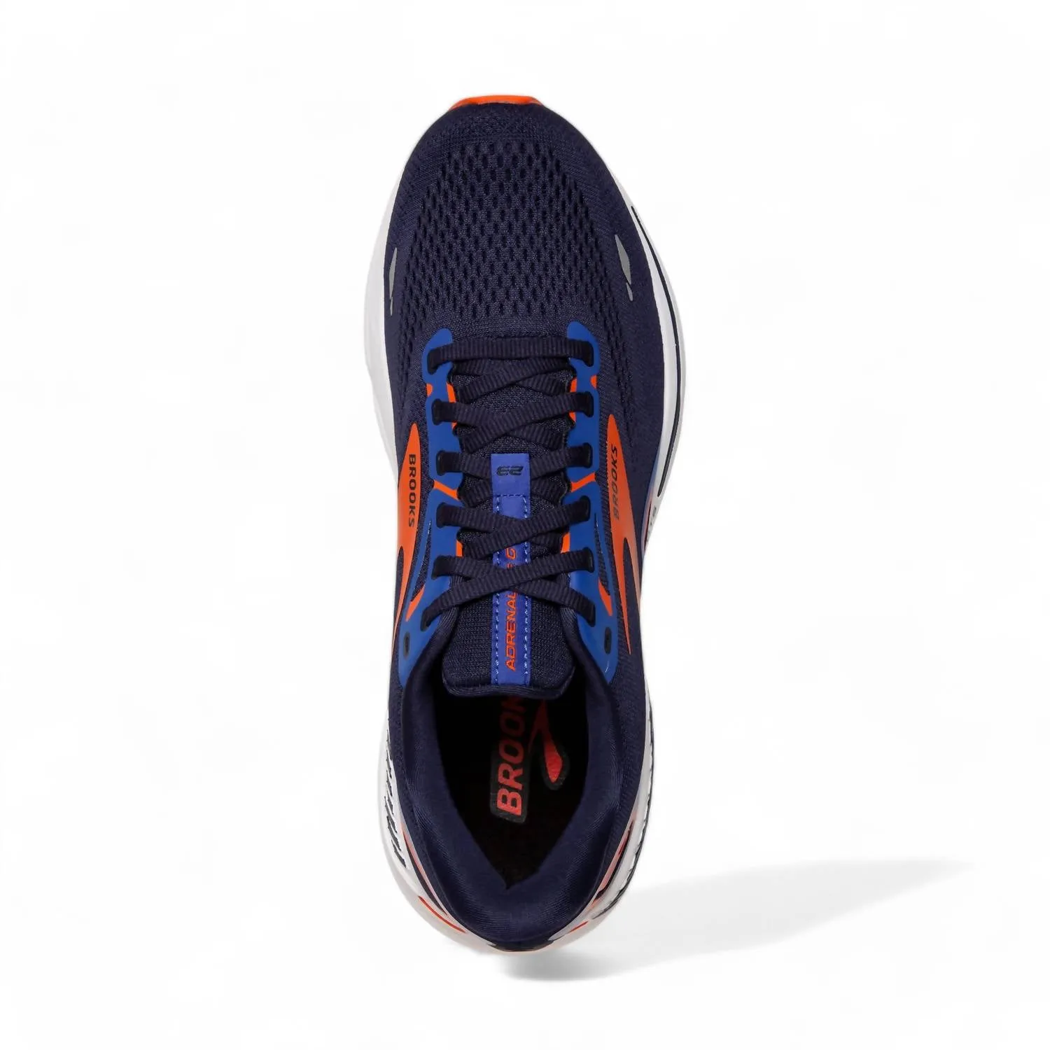 Men's Adrenaline Gts 23 Running Shoes In Navy/orange
