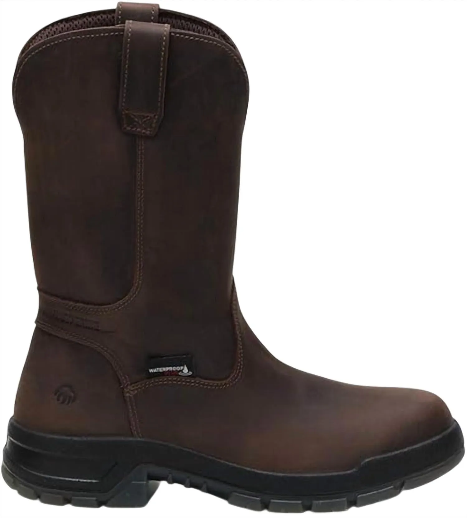Men's Comp Toe Wellington Boot In Dark Brown