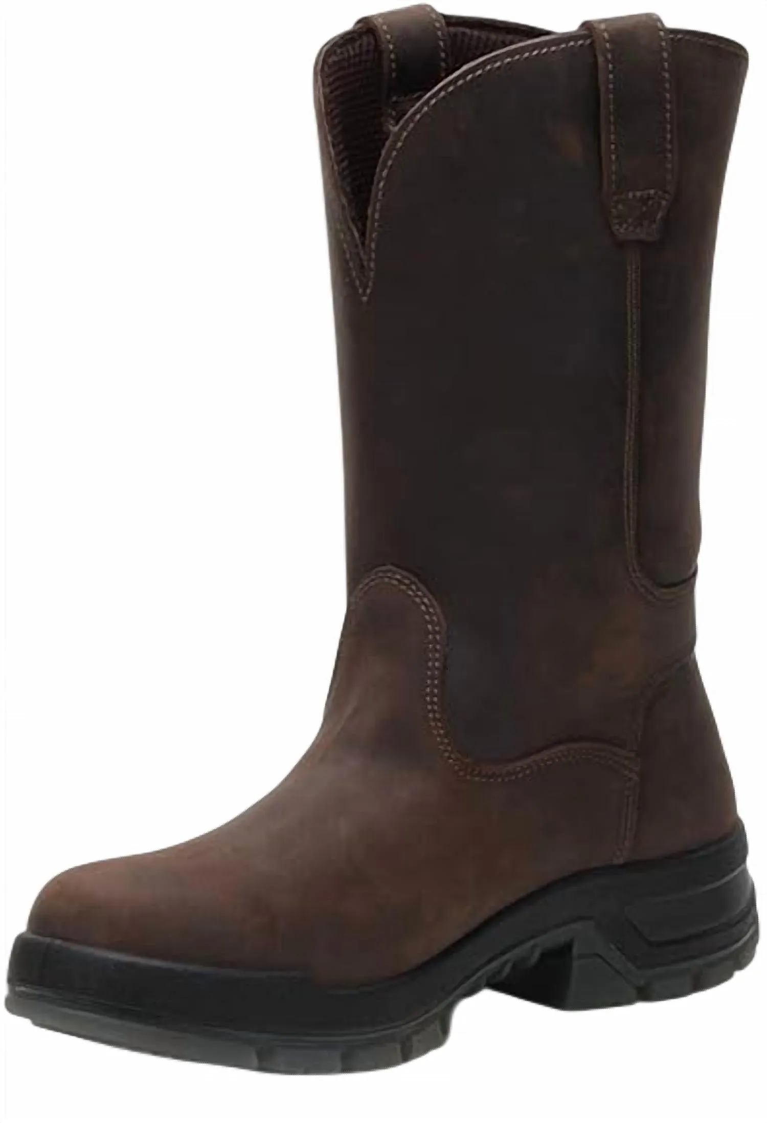 Men's Comp Toe Wellington Boot In Dark Brown