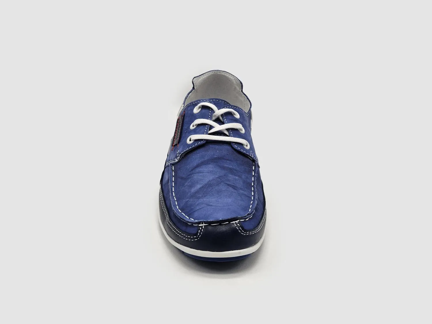 Men's Dockside Leather Boat Shoes In Blue