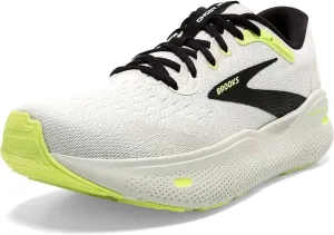 Men's Ghost Max Running Shoes In Grey/black/sharp Green