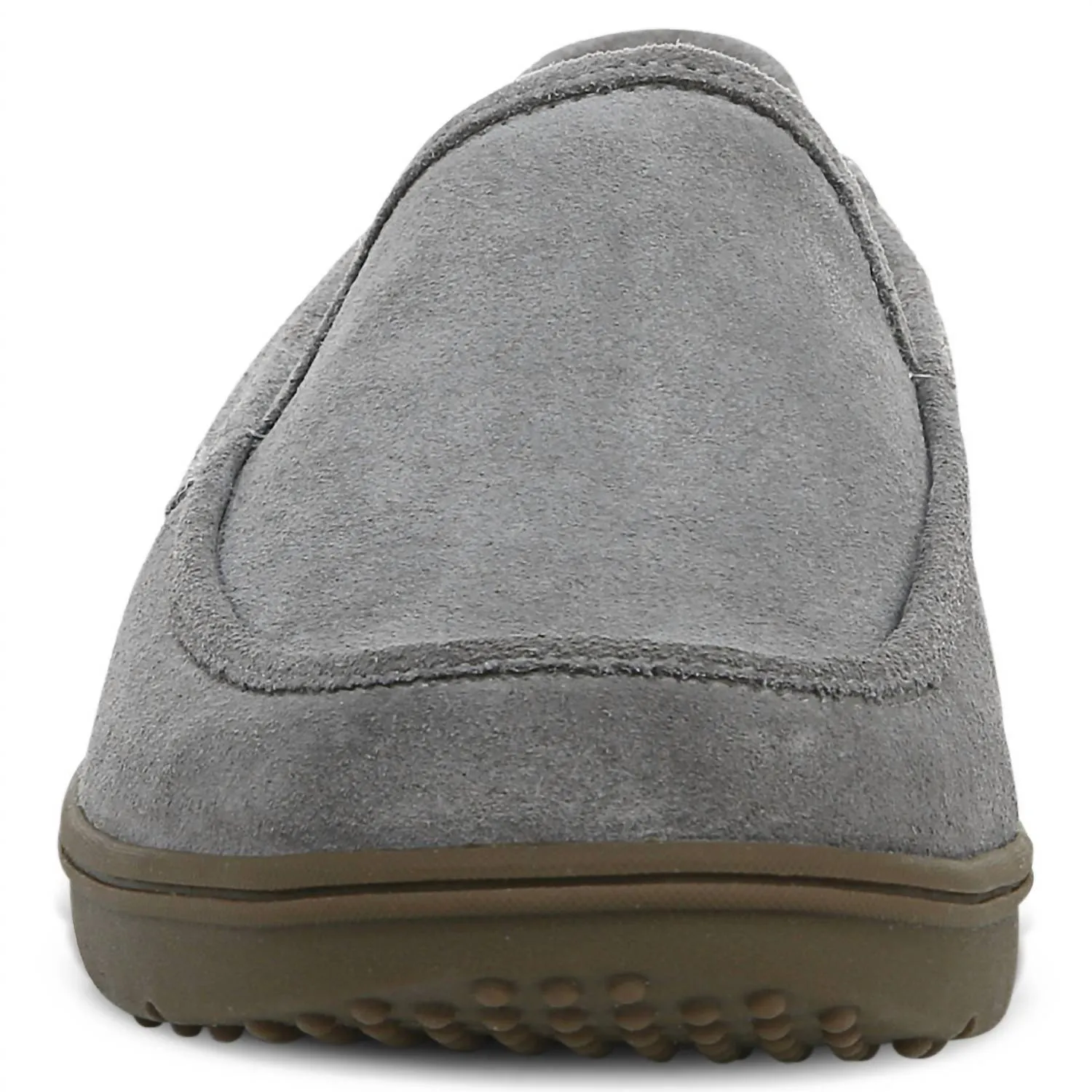 Men's Gustavo Slipper In Charcoal Suede