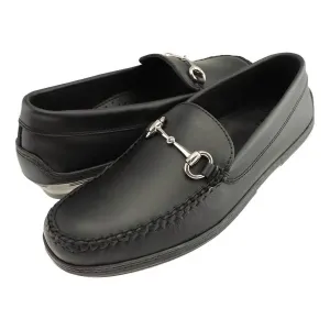 Men's Horse Bit Driver Shoes In Black