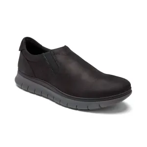 Men's Khai Nubuck Slip On Shoes In Black