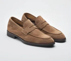 Men's Sc524 Velour Farro Loafers In Brown