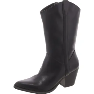 More Womens Faux Leather B Mid-Calf Boots