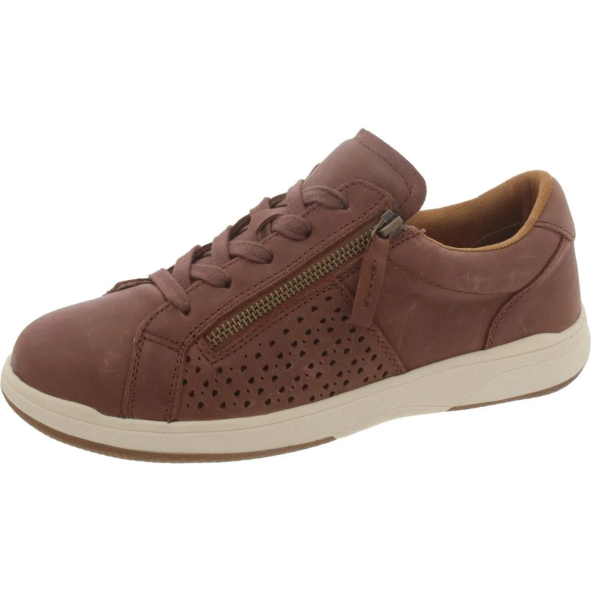 Netta Womens Leather Lifestyle Casual and Fashion Sneakers
