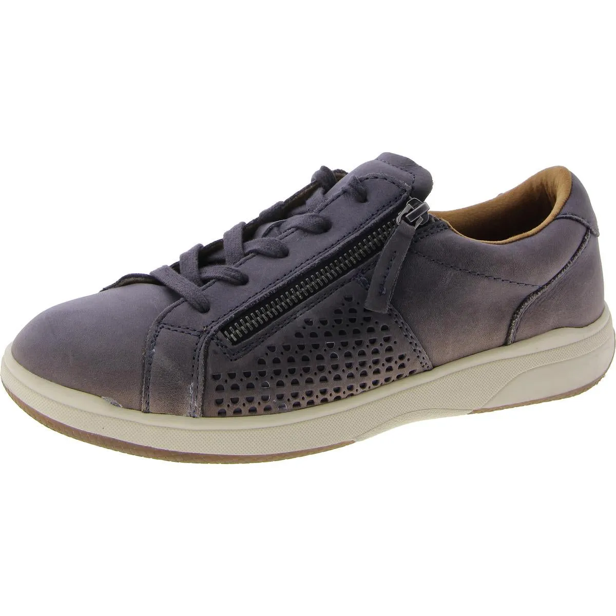 Netta Womens Leather Lifestyle Casual and Fashion Sneakers