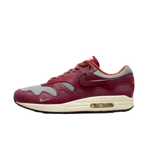 Nike Air Max 1 / P Metallic Silver/Rush Maroon  DO9549-001 Men's