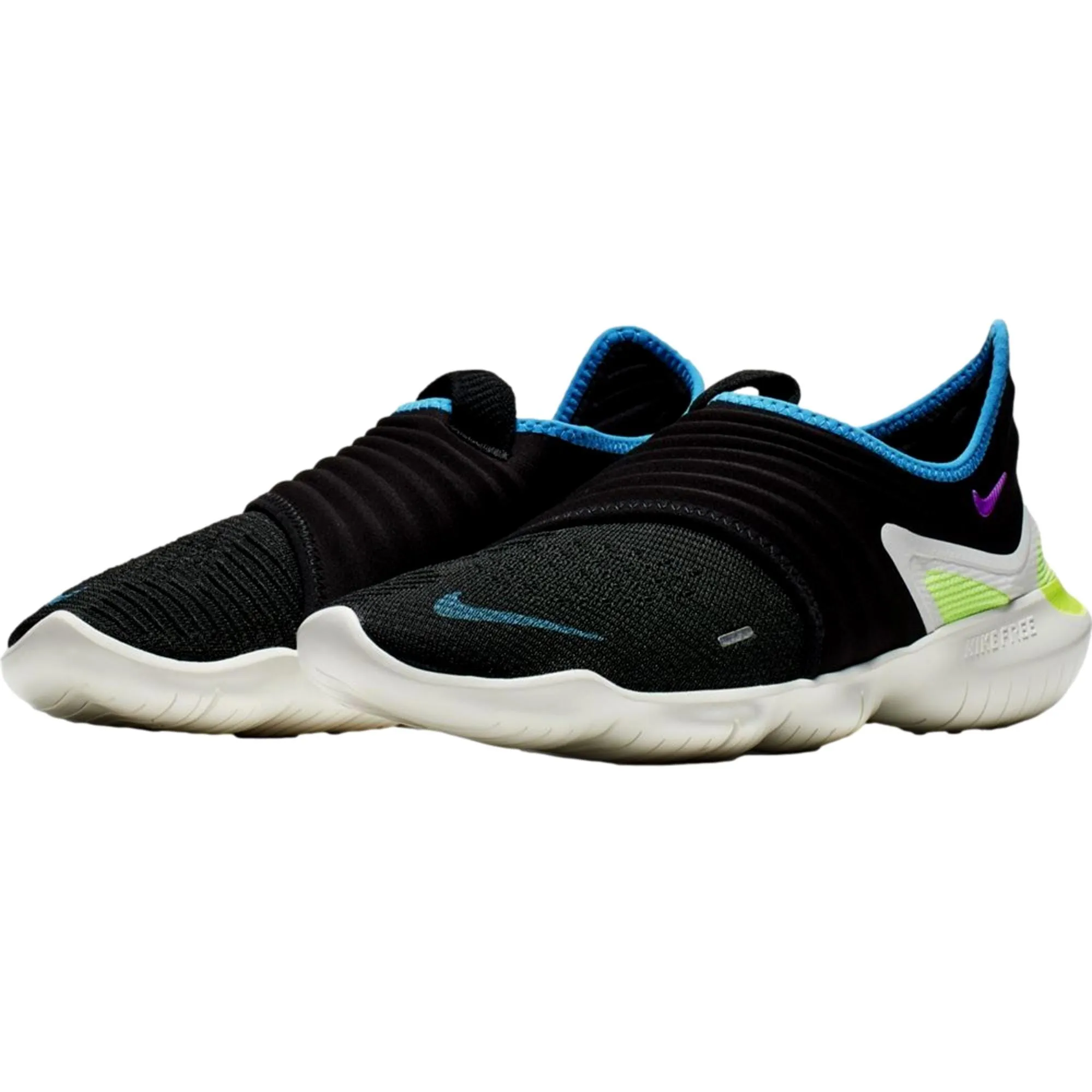Nike Free Run Flyknit 3.0 Black/Hyper Violet  AQ5707-003 Men's