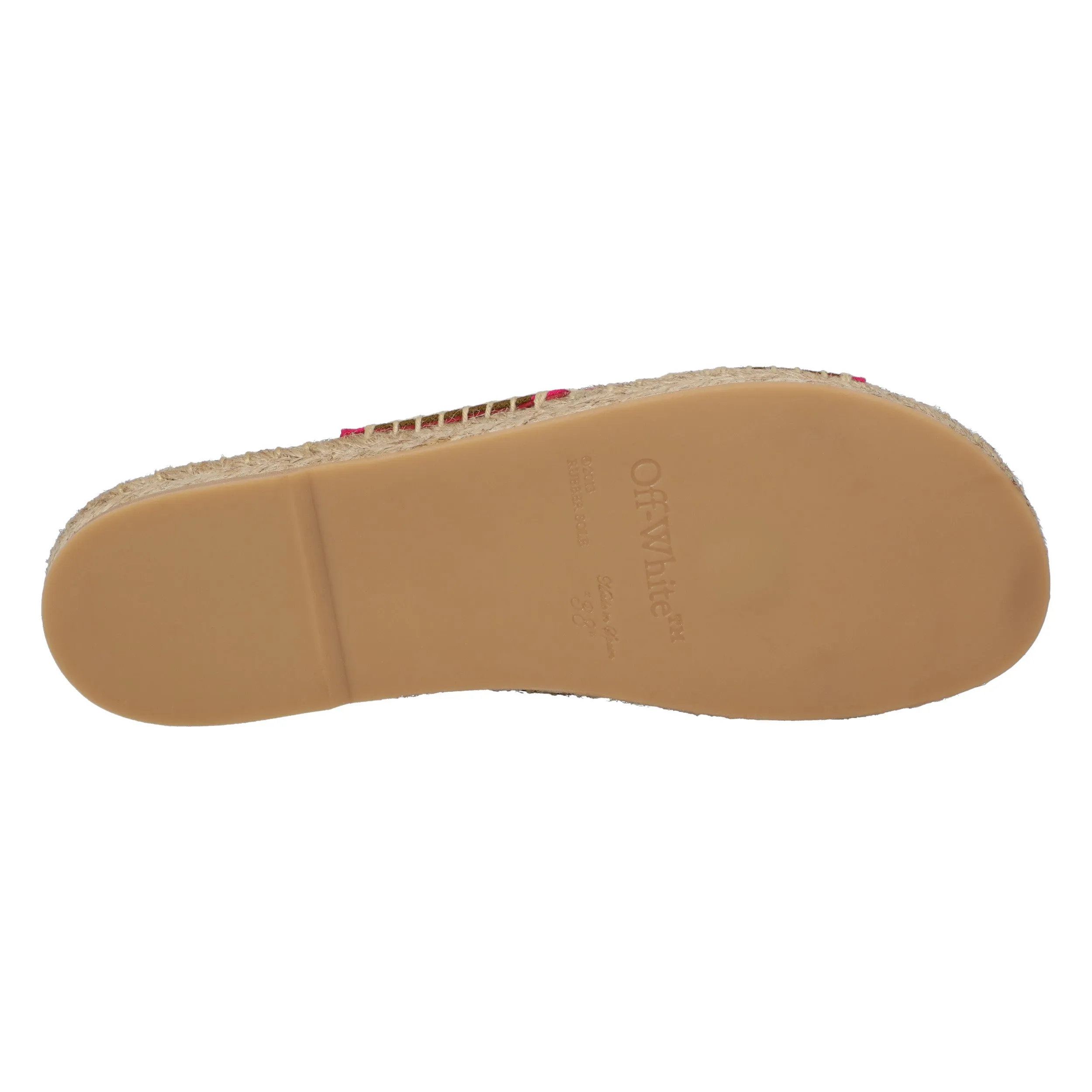 Off White Green Cotton Espadrilles