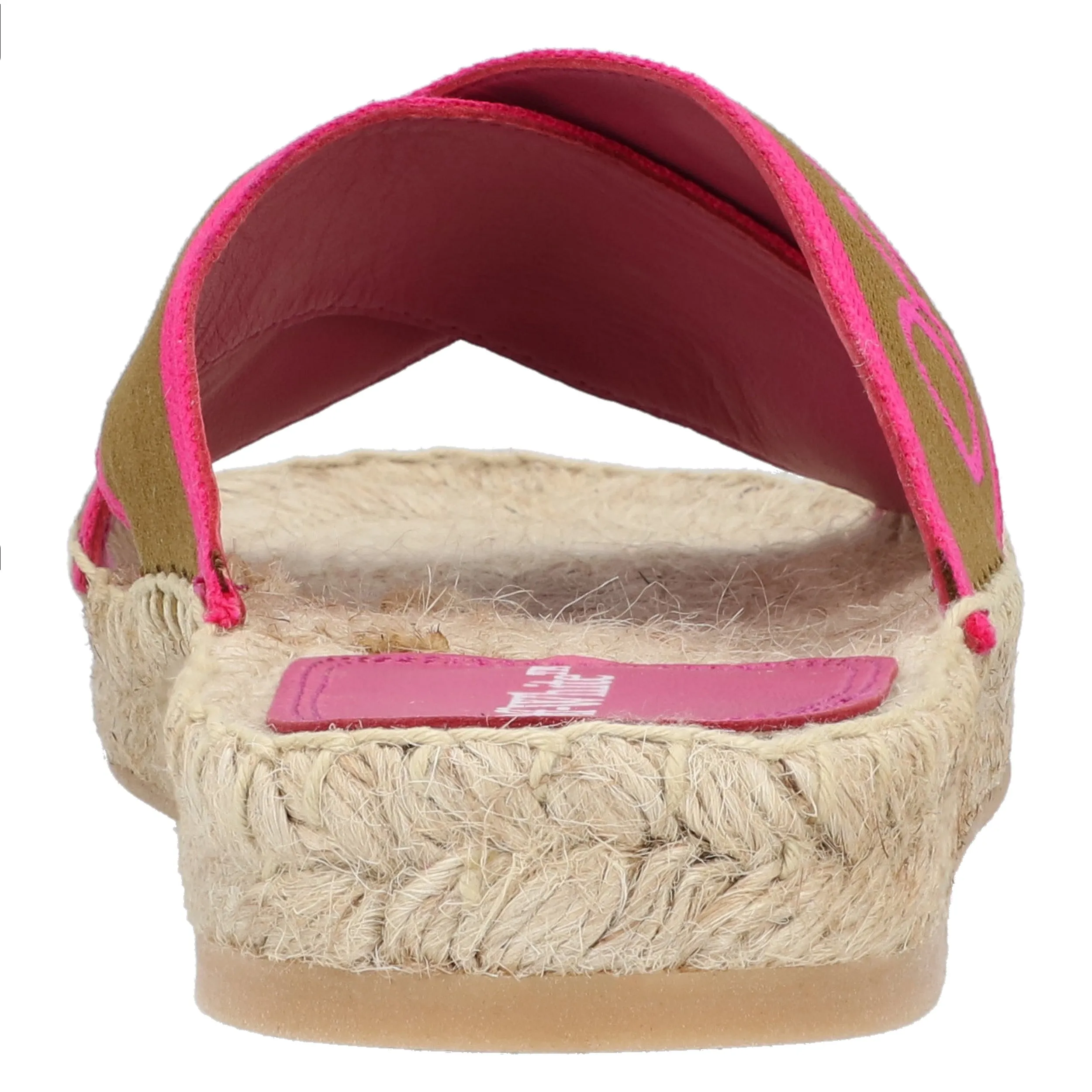 Off White Green Cotton Espadrilles