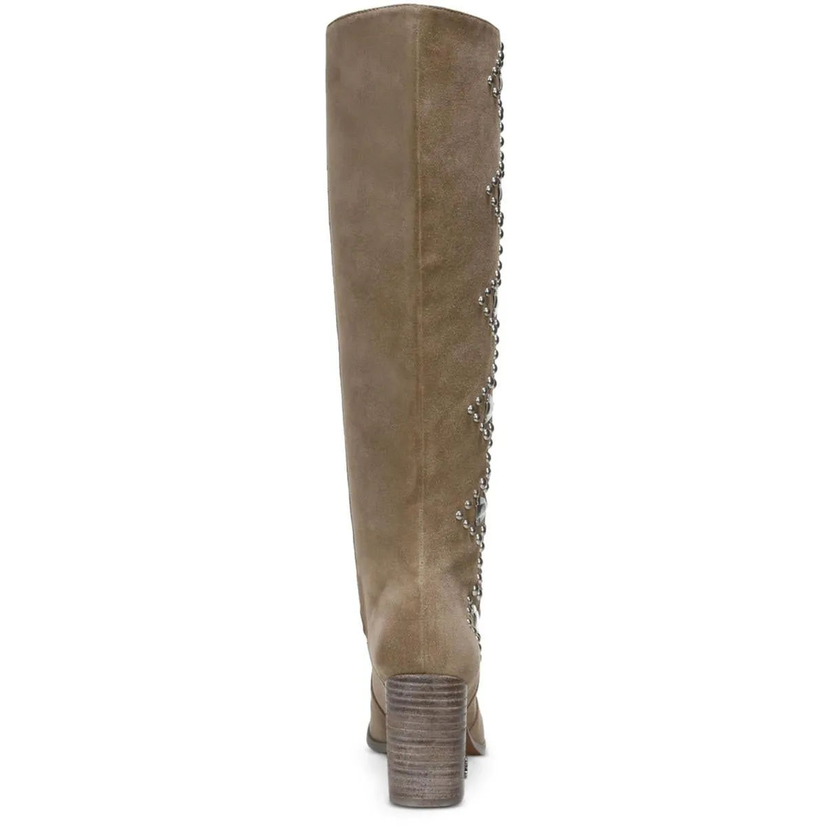 Oma Womens Suede Embellished Knee-High Boots