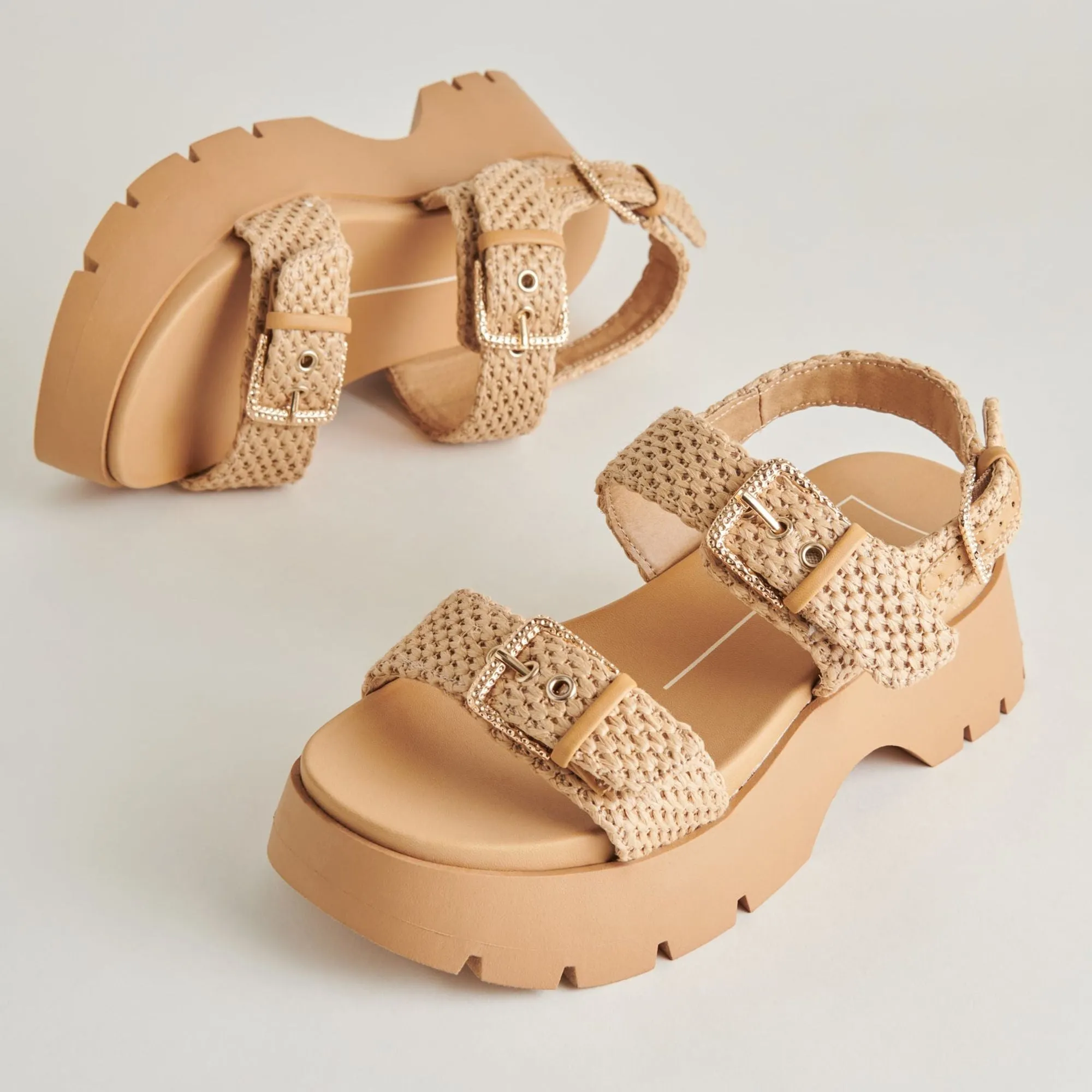PALDA SANDALS NATURAL RAFFIA