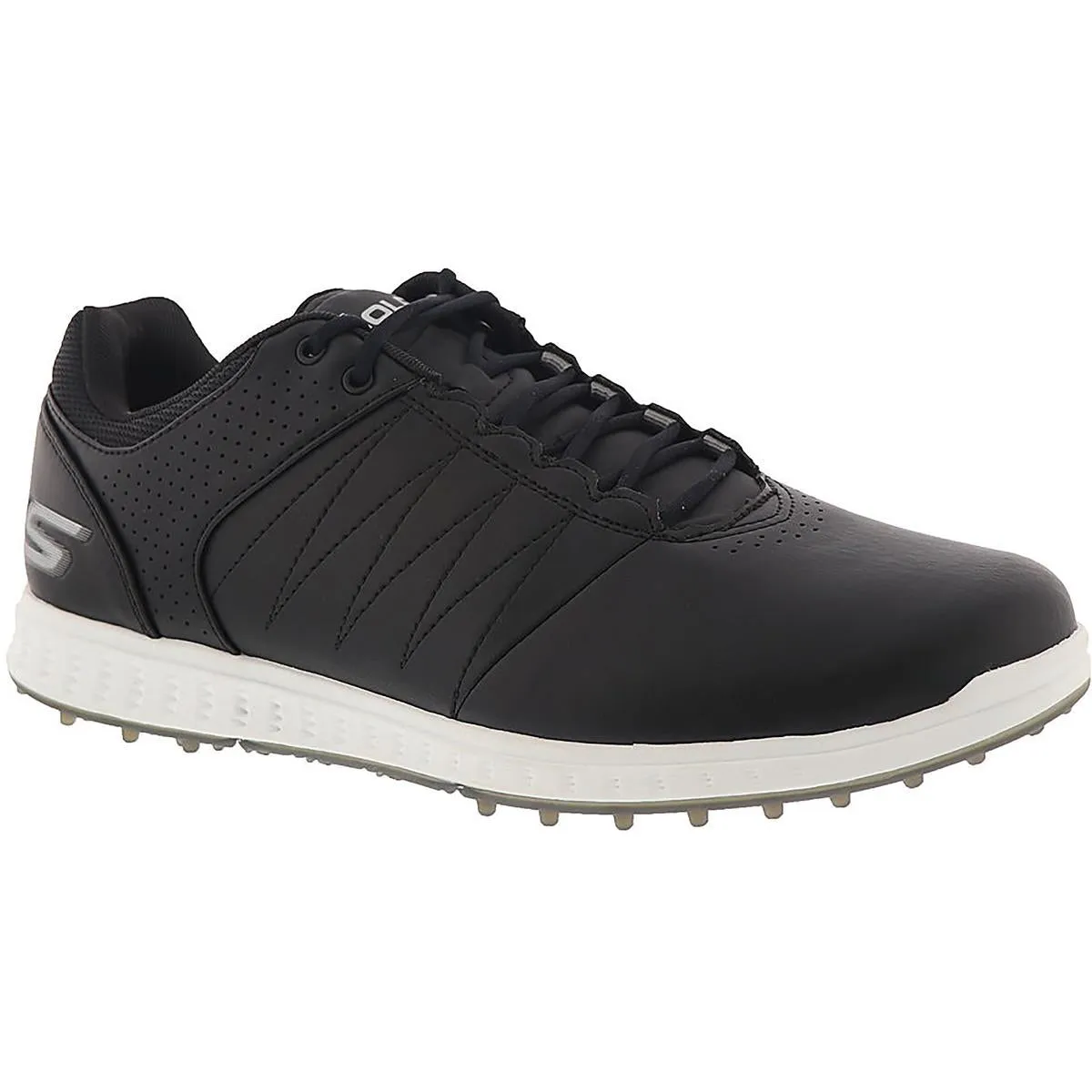 Pivot Mens Padded Insole Faux Leather Golf Shoes
