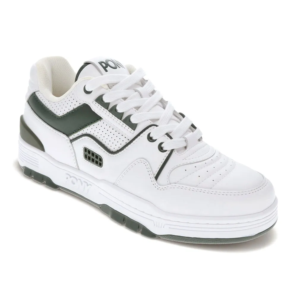 PONY Mens M100 Low Genuine Leather Premium Lace Up Athletic Sneaker Shoe
