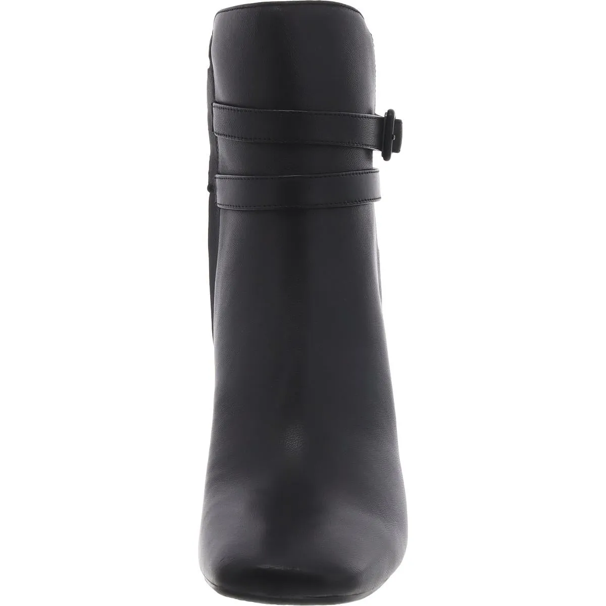 Quena 9X9 Womens Leather Block Heel Mid-Calf Boots