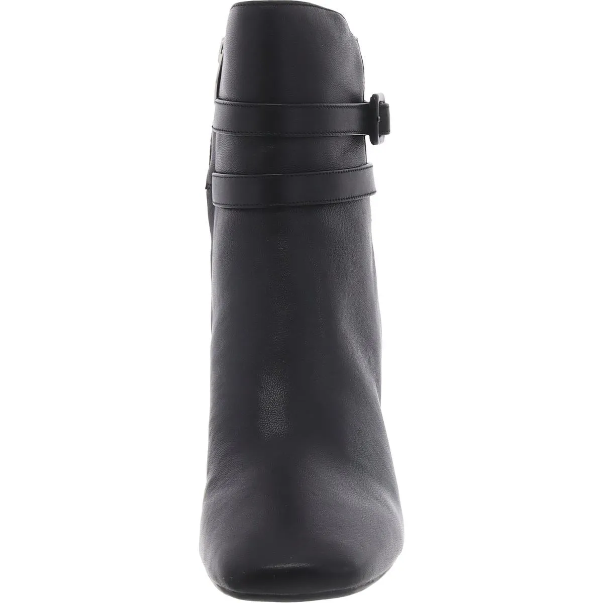 Quena 9X9 Womens Leather Block Heel Mid-Calf Boots