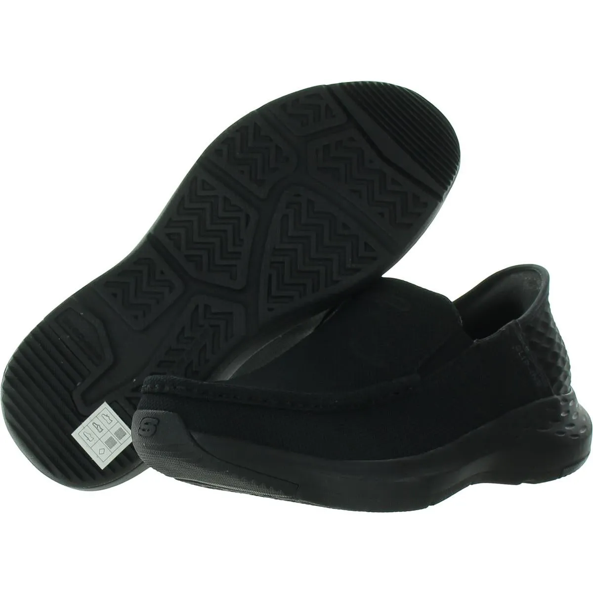 Ralven Mens Cushioned Footbed Man Made Slip-on Shoes
