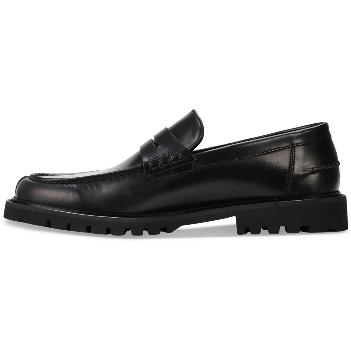 Richayl Mens Lugged Sole Leather Loafers