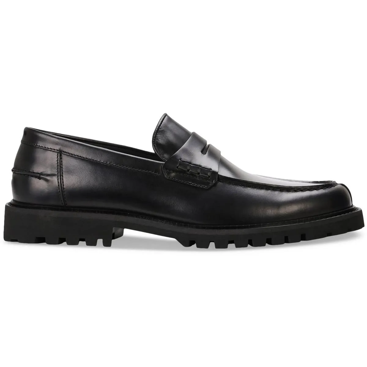 Richayl Mens Lugged Sole Leather Loafers