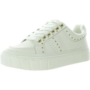 Rosanie Womens Embellished Leather Casual And Fashion Sneakers